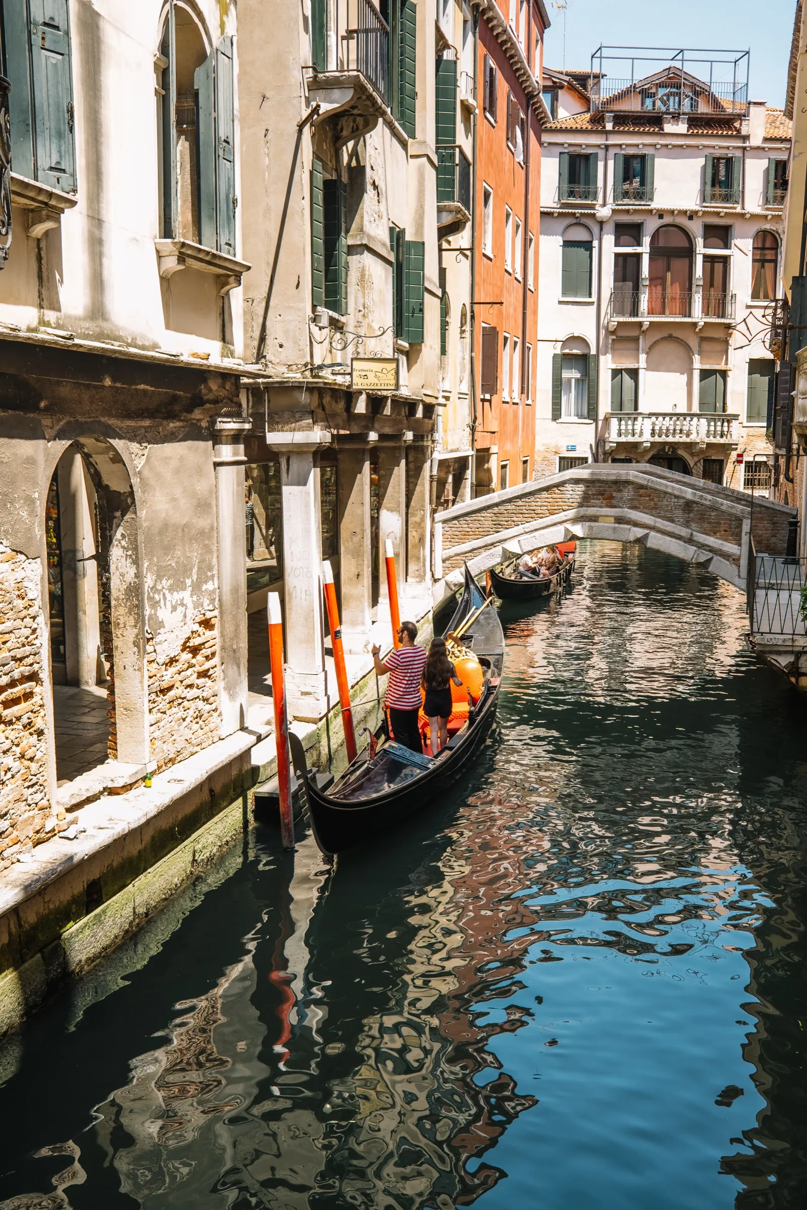 A quiet canal and a gondola, Venice