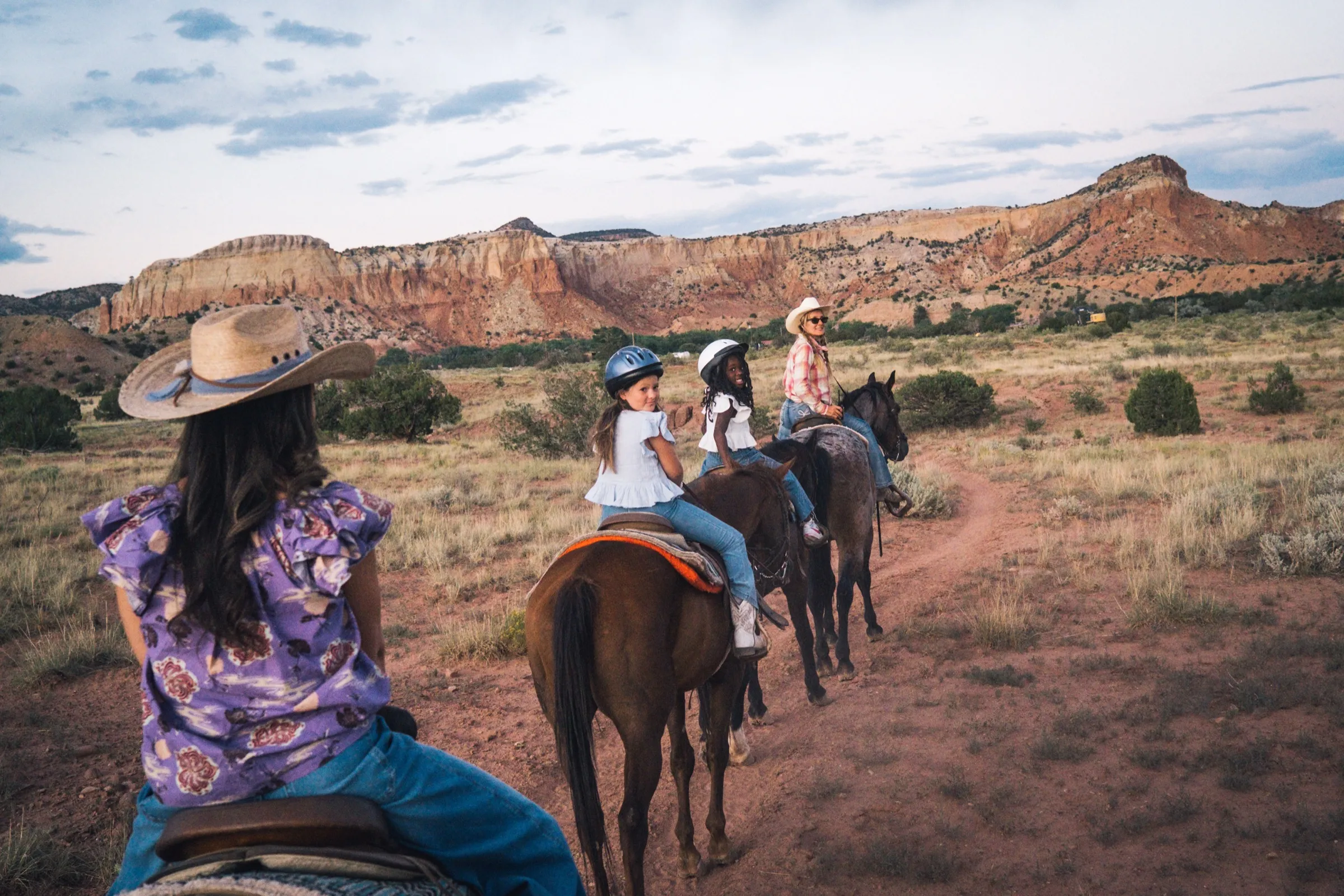 Ghost Ranch horses at golden hour, Santa Fe